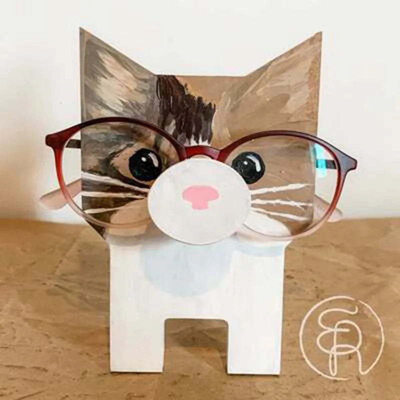 Cute pet animal glasses stand holder