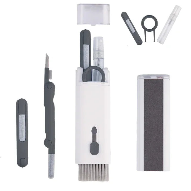 Electronic device keyboard cleaning tool kit 7-in-1