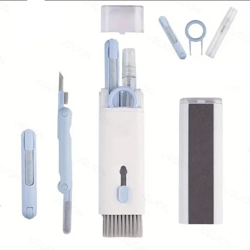 Electronic device keyboard cleaning tool kit 7-in-1