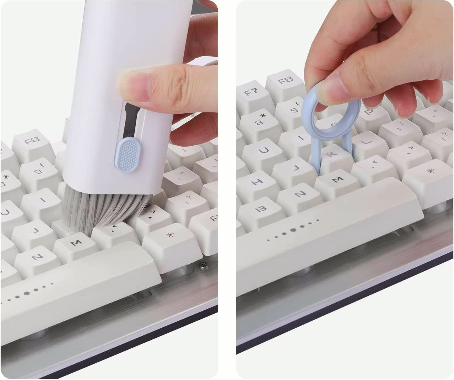 Electronic device keyboard cleaning tool kit 7-in-1