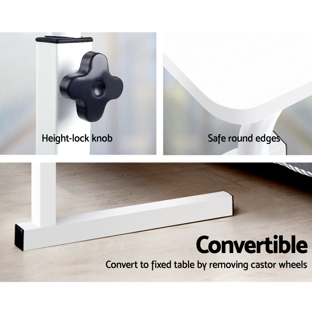 Adjustable laptop desk table – White 60