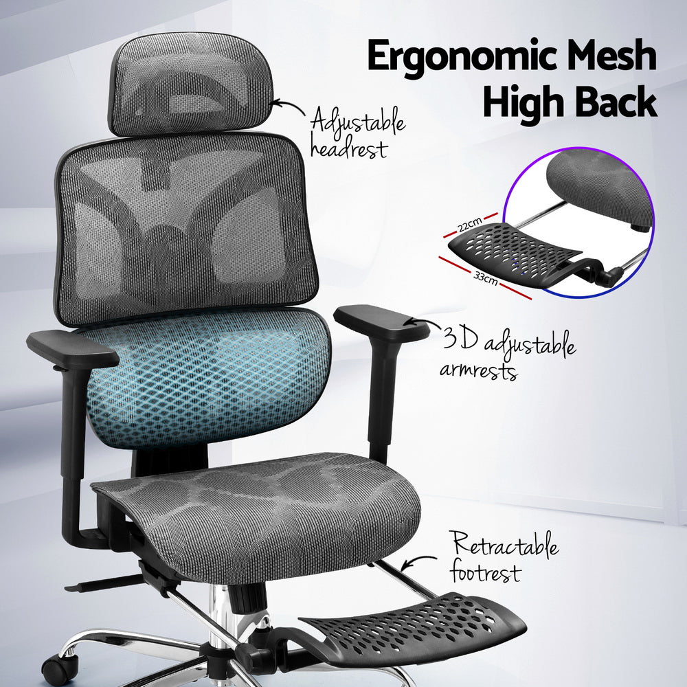 Premium ergonomic office chair – Grey