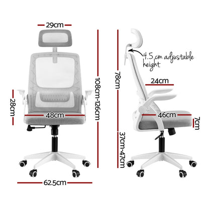 Adjustable ergonomic mesh office chair