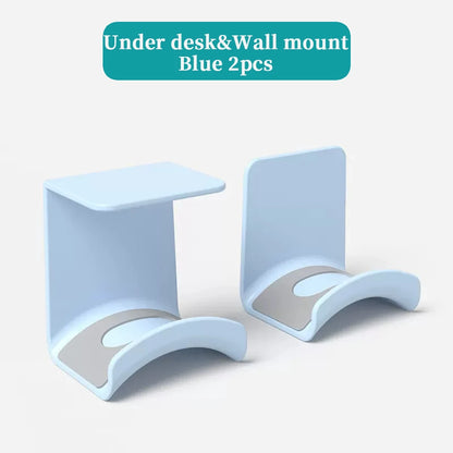 Wall-mounted desk-mounted headphone stand 2pk
