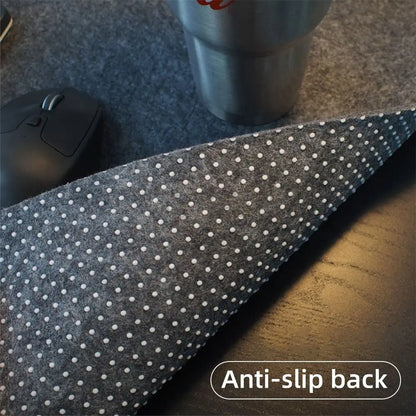 Large wool felt mouse desk pad