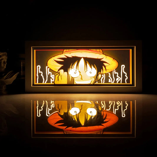 Anime shadow light box decoration