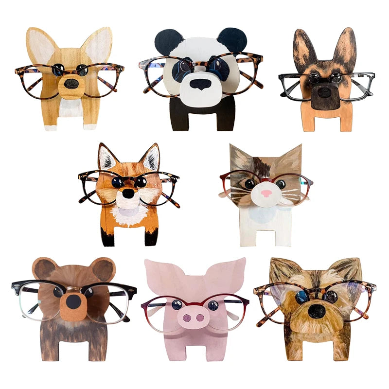 Cute pet animal glasses stand holder