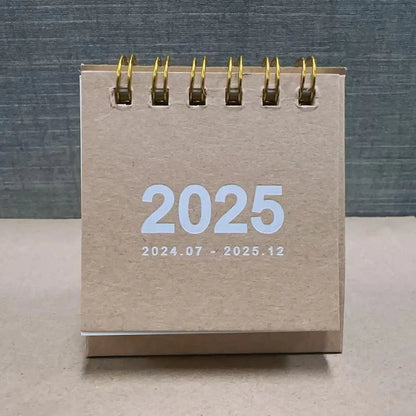 Simple mini desk calendar 2025