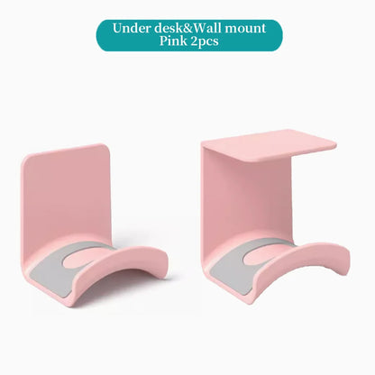 Wall-mounted desk-mounted headphone stand 2pk