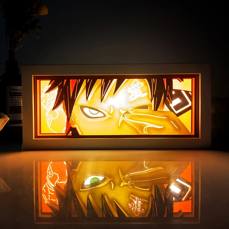 Anime shadow light box decoration