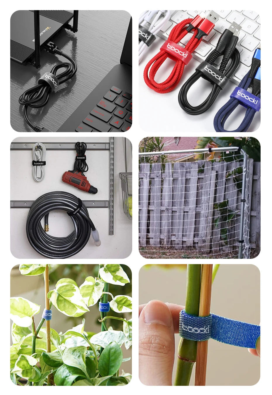 Velcro free-cut wire cable organiser 3M