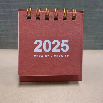 Simple mini desk calendar 2025