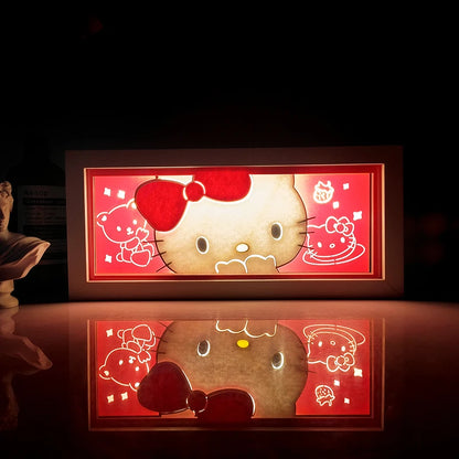 Anime shadow light box decoration