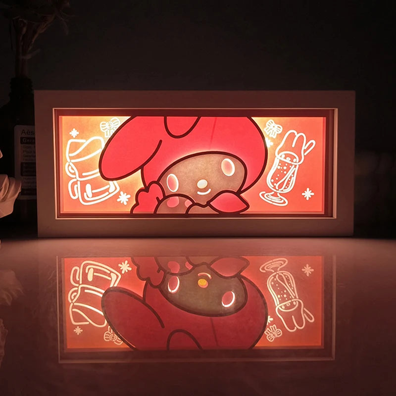 Anime shadow light box decoration