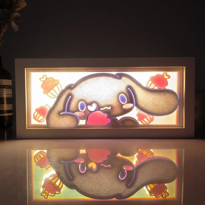 Anime shadow light box decoration