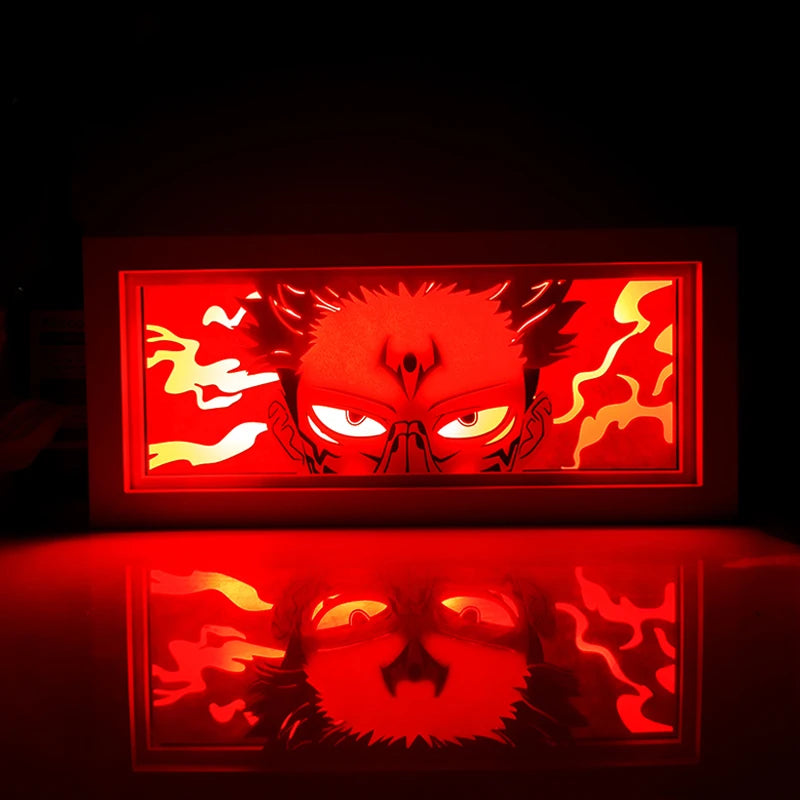 Anime shadow light box decoration
