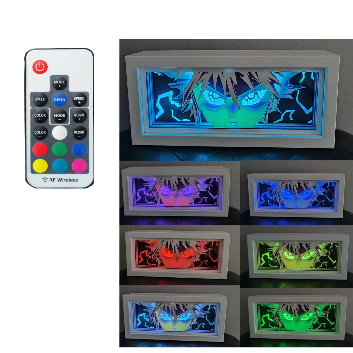 Anime shadow light box decoration