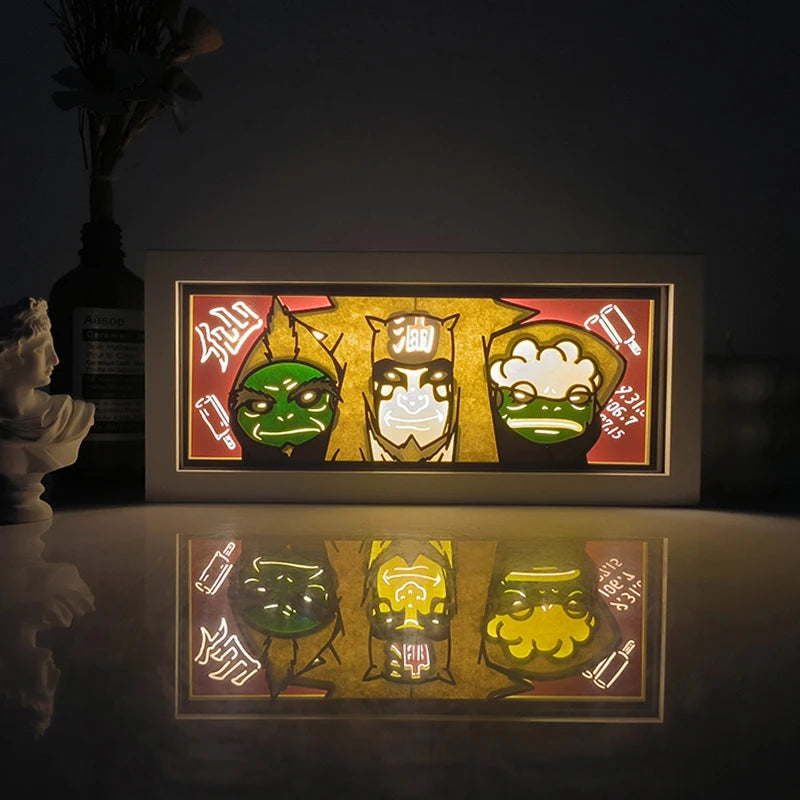 Anime shadow light box decoration