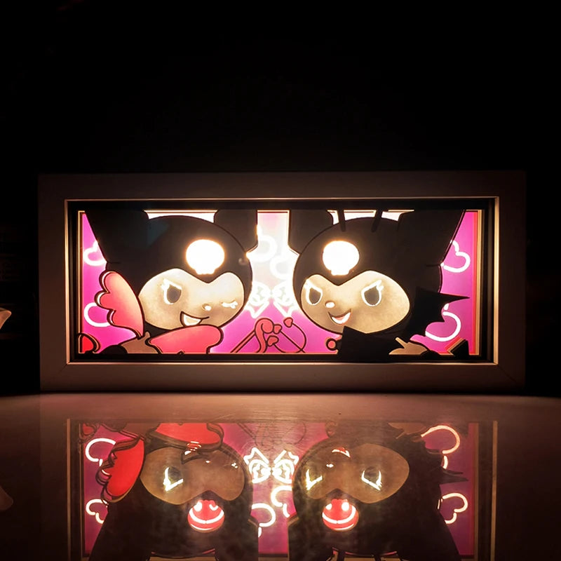 Anime shadow light box decoration
