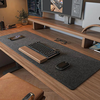 Large wool felt mouse desk pad