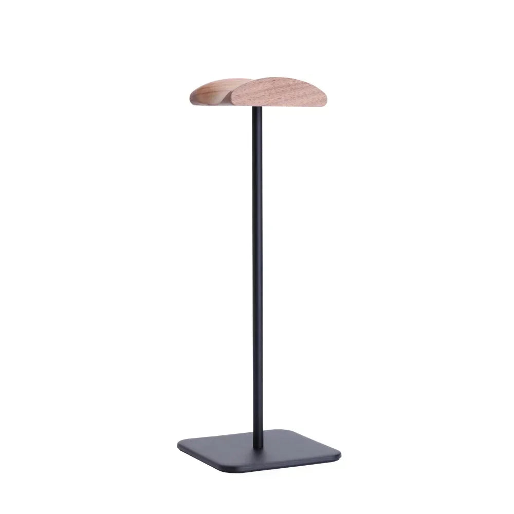 Wooden headphone headset stand