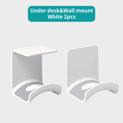 Wall-mounted desk-mounted headphone stand 2pk