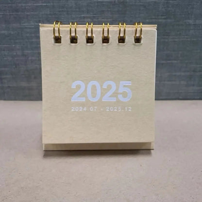 Simple mini desk calendar 2025