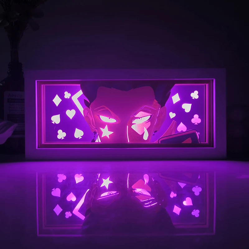 Anime shadow light box decoration