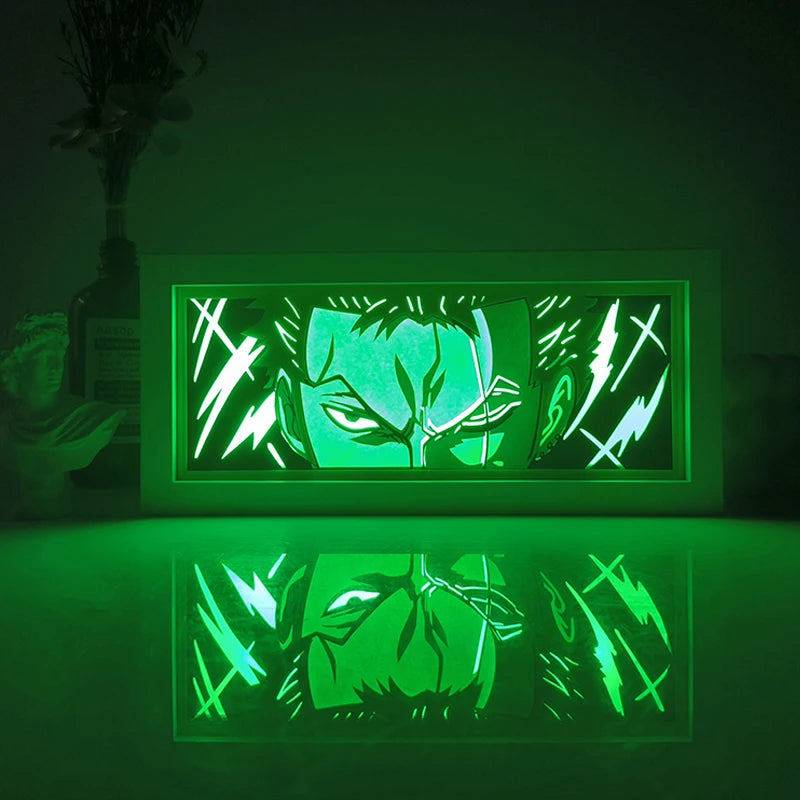 Anime shadow light box decoration
