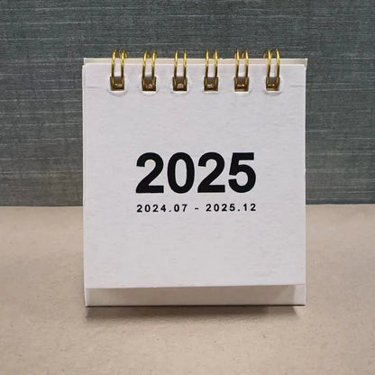Simple mini desk calendar 2025