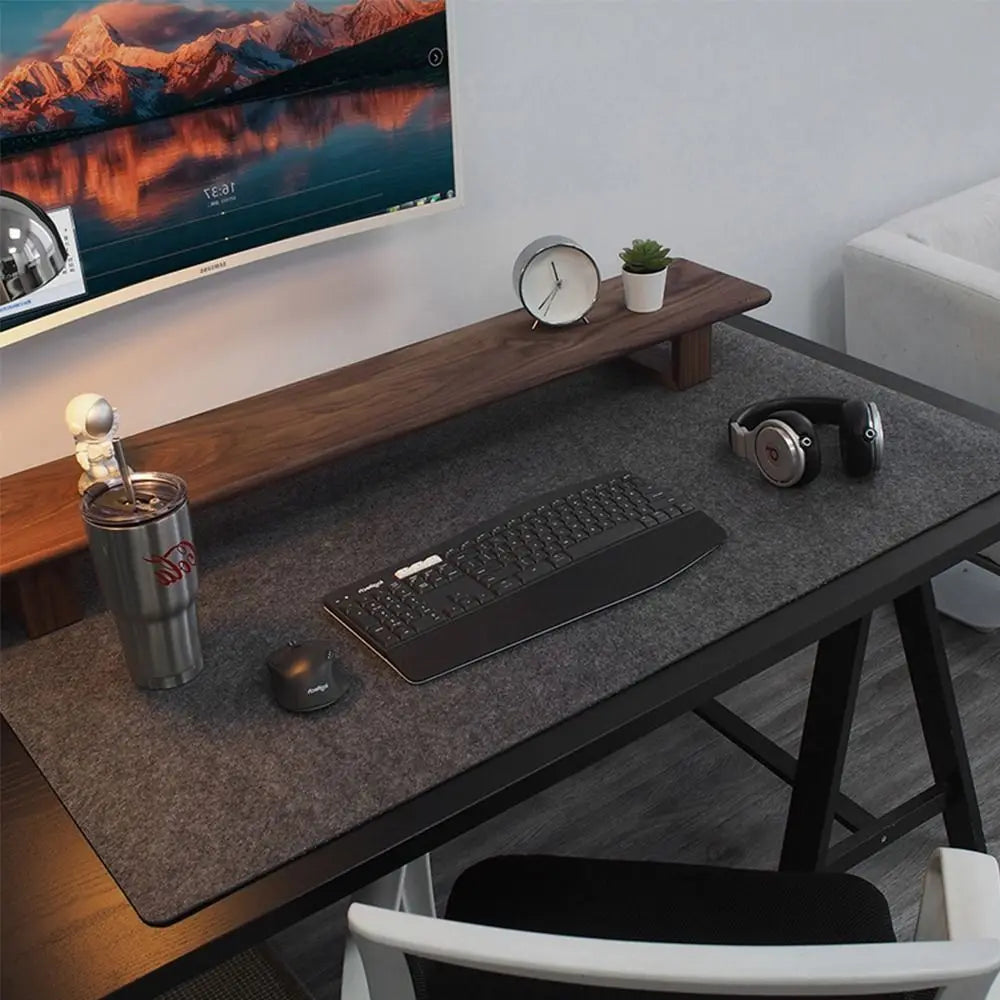 Large wool felt mouse desk pad