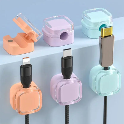 Magnetic clip cable organiser 6pk
