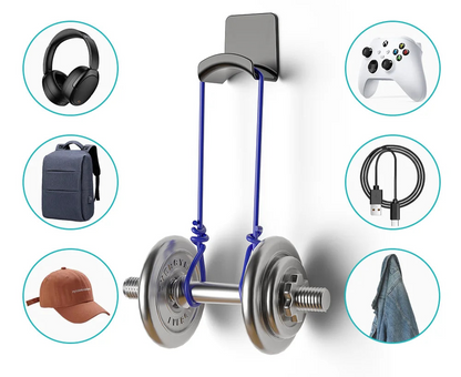 Wall-mounted desk-mounted headphone stand 2pk