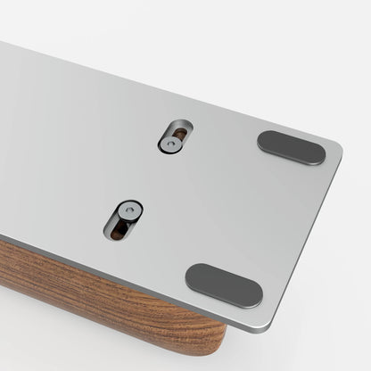 Solid walnut wood laptop docking stand