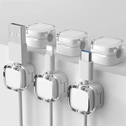 Magnetic clip cable organiser 6pk