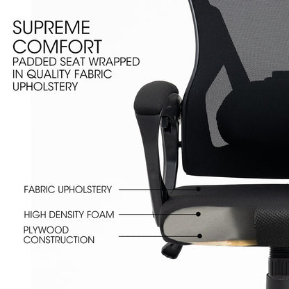 Classic ergonomic mesh office chair – Black