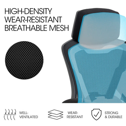 Classic ergonomic mesh office chair – Black