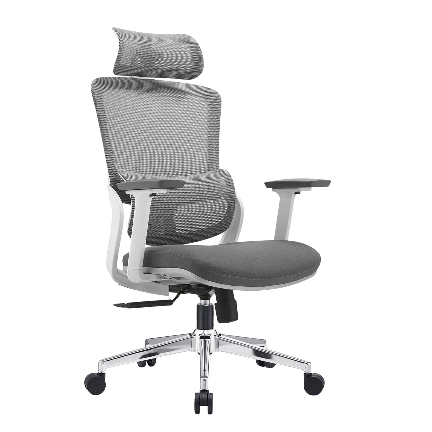High-back ergonomic office chair – Grey