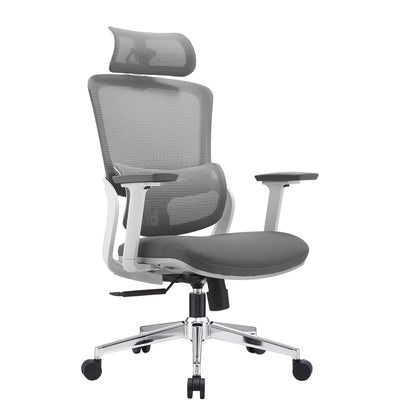 High-back ergonomic office chair – Grey