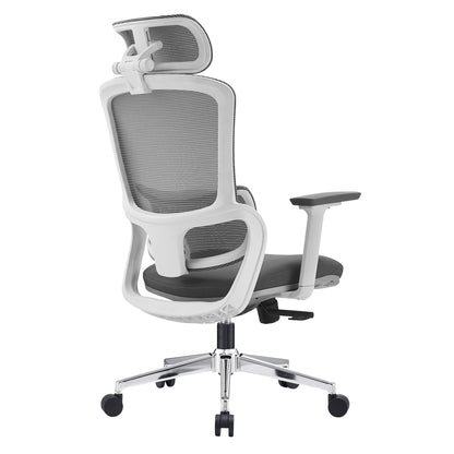High-back ergonomic office chair – Grey