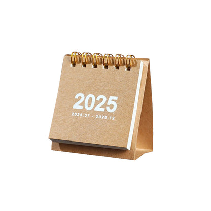 Simple mini desk calendar 2025