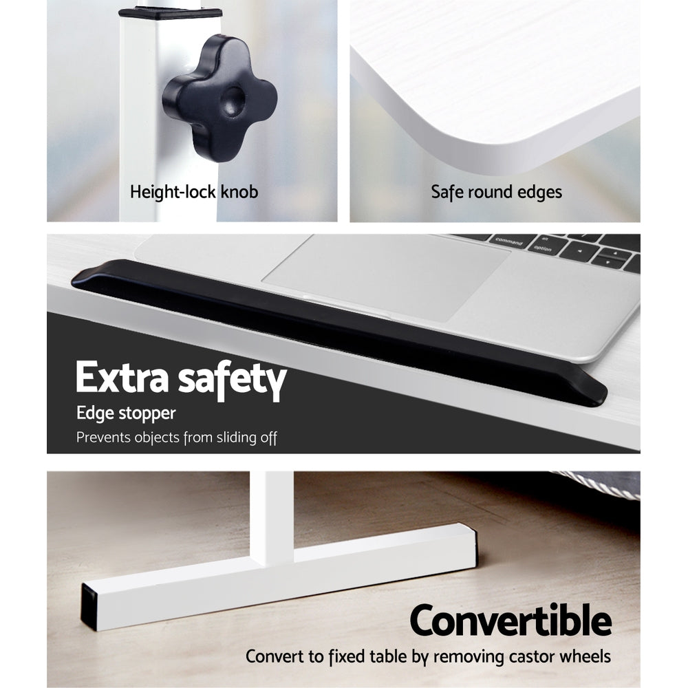 Adjustable laptop desk table – White 80