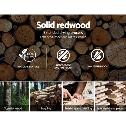 Premium wood & leather office chair